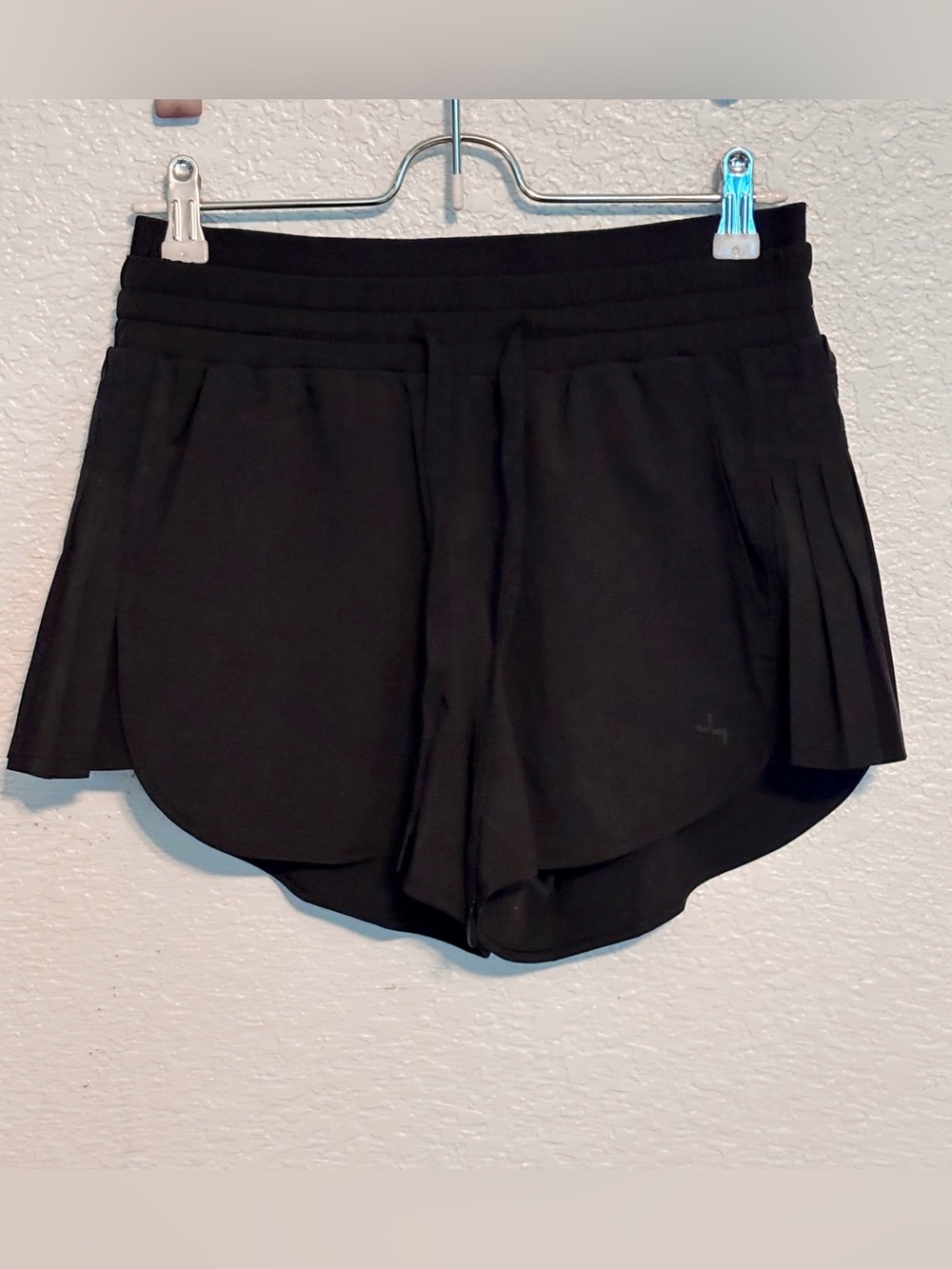 JoyLab Black Athletic Shorts with Side Pleats